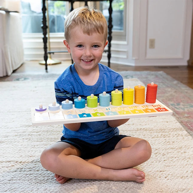Match &amp; Stack Counting Board - Best Early Learning Toys for Babies - US 3823