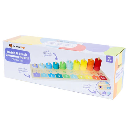 Match &amp; Stack Counting Board - Best Early Learning Toys for Babies - US 3823