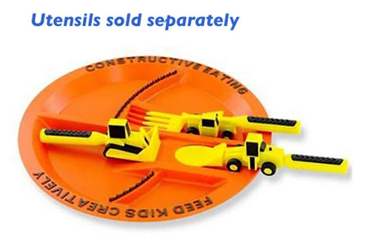 Constructive Eating Construction Plate - Best for 2 year olds - US 6840