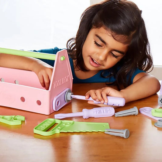 Green Toys Tool Set - Pink - Best Organic &amp; Green Toys for Babies - US 7617