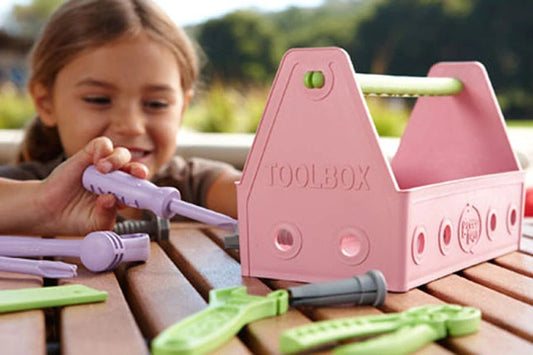 Green Toys Tool Set - Pink - Best Organic &amp; Green Toys for Babies - US 7617
