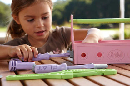 Green Toys Tool Set - Pink - Best Organic &amp; Green Toys for Babies - US 7617