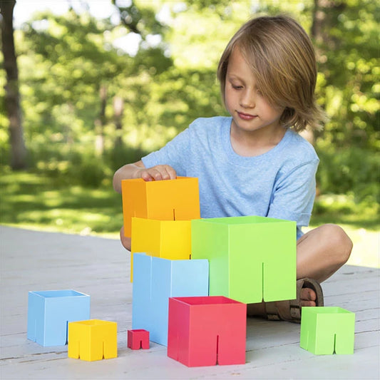 Dado Cubes - Best Building &amp; Construction for Babies - Fat Brain Toys - US 4174