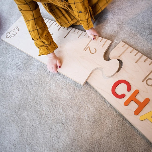 Personalized Wooden Ruler Growth Chart - - Fat Brain Toys - US 7160