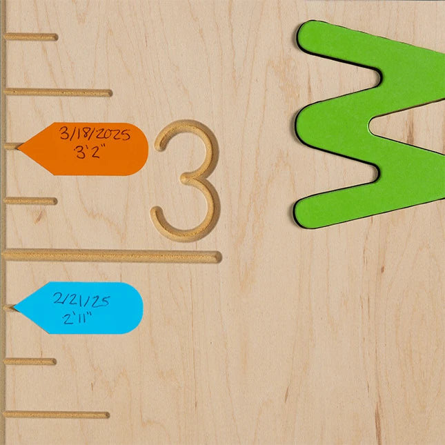 Personalized Wooden Ruler Growth Chart - - Fat Brain Toys - US 7160