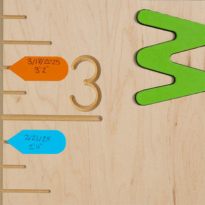 Personalized Wooden Ruler Growth Chart - - Fat Brain Toys - US 7160