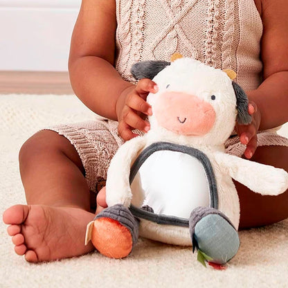 Itzy Bitzy Sensory Tummy Time Mirror - Cow - Best for Ages 0 to 5 - US 2086