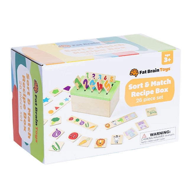 Sort &amp; Match Recipe Box - Best Early Learning Toys for Ages 3 to 6 - US 0745