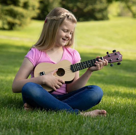 Real Wood 21-Inch Ukulele - Best Music for Ages 3 to 7 - US 9086