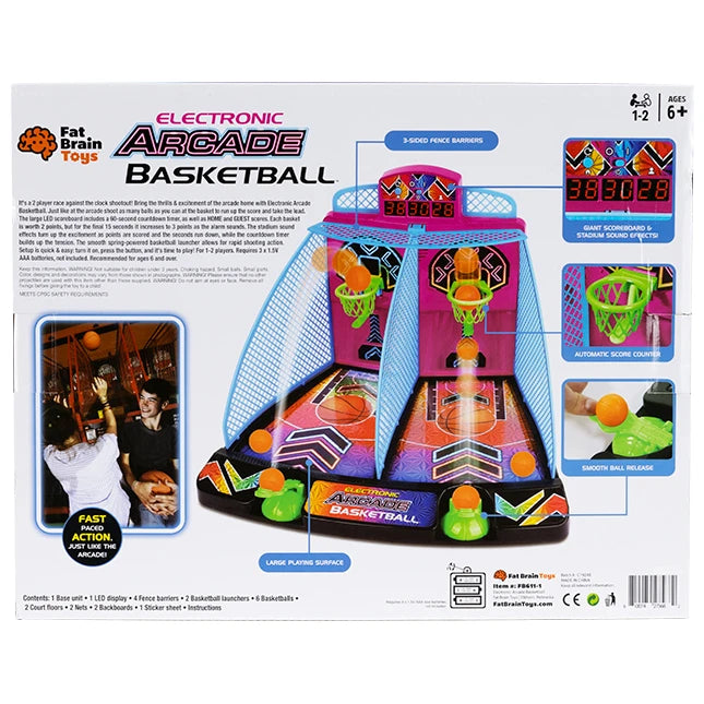 Electronic Arcade Basketball Hyper Neon - Best Games for Ages 6 to 10 - US 8935