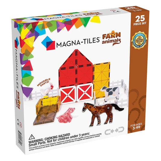 Magna-Tiles Farm Animals - 25 pc - Best for Ages 3 to 8 - US 6463