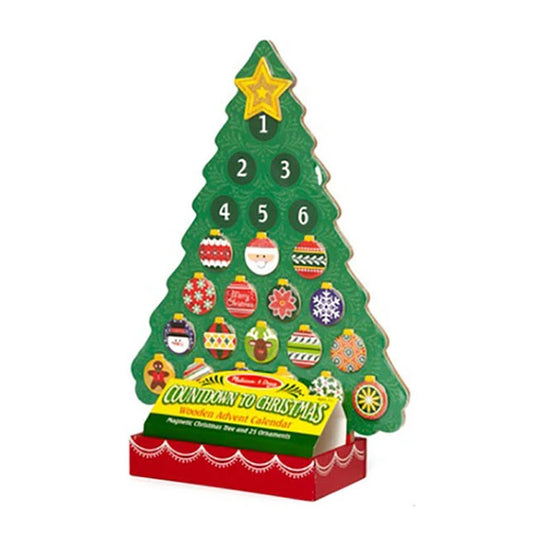Countdown to Christmas Wooden Advent Calendar - Best for Ages 4 to 8 - US 6921