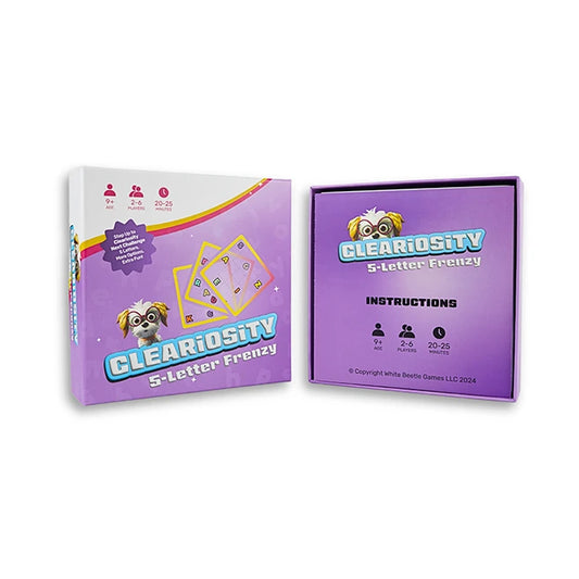 Cleariosity 5-Letter Frenzy Game - Best Games for Ages 9 to 12 - US 6136