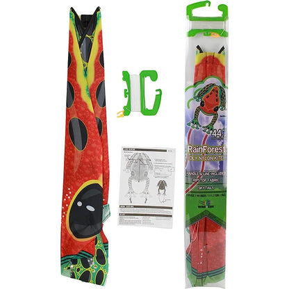 Rainforest DLX Nylon Kite - Dart Frog - Best for Ages 8 to 12 - US 6996