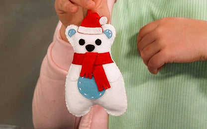 Box CanDIY Totally Santa Make Your Own Felt Animal Ornaments - US 6058