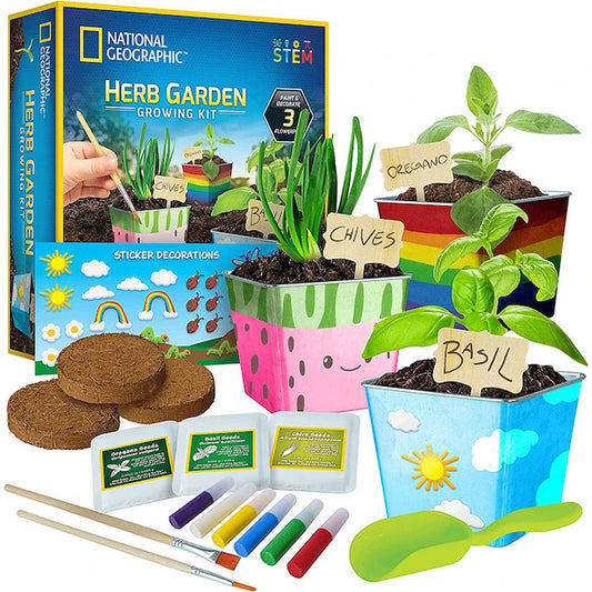 National Geographic Herb Garden Growing Kit - Best for Ages 6 to 12 - US 1985