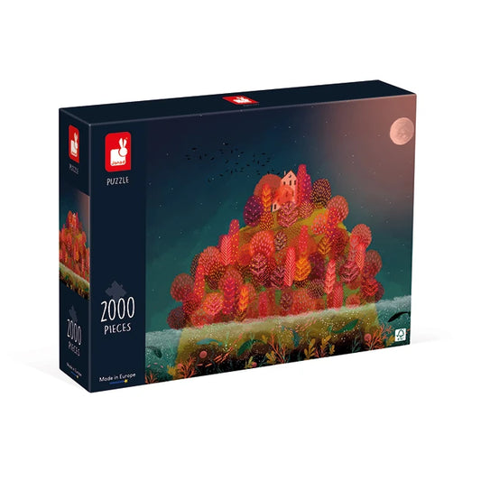 Red Autumn Puzzle - 2000 pc - Best for Ages 10 to 12 - US 6555