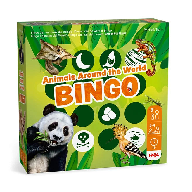 Animals of the World Bingo - Best Games for Ages 8 to 12 - US 9836