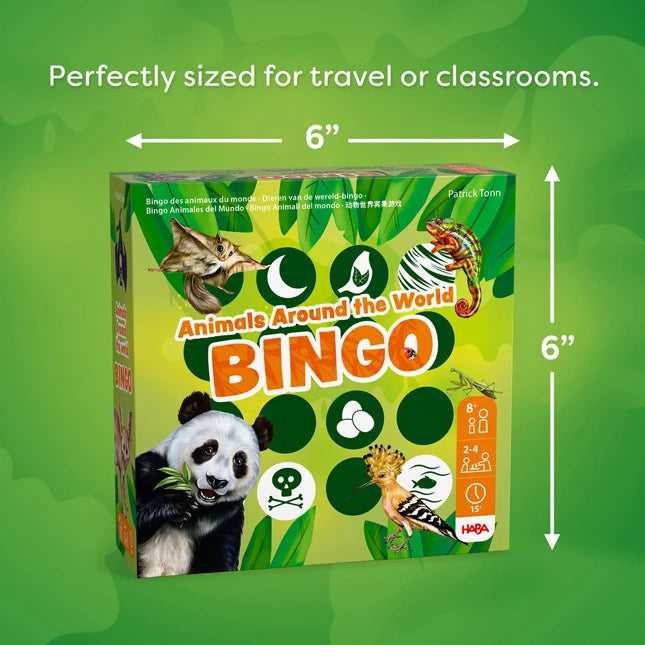 Animals of the World Bingo - Best Games for Ages 8 to 12 - US 9836