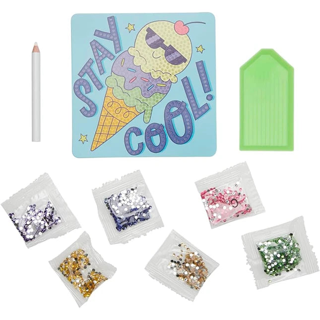 Razzle Dazzle DIY Mini Gem Art Kit - Cool Cream - US 5487