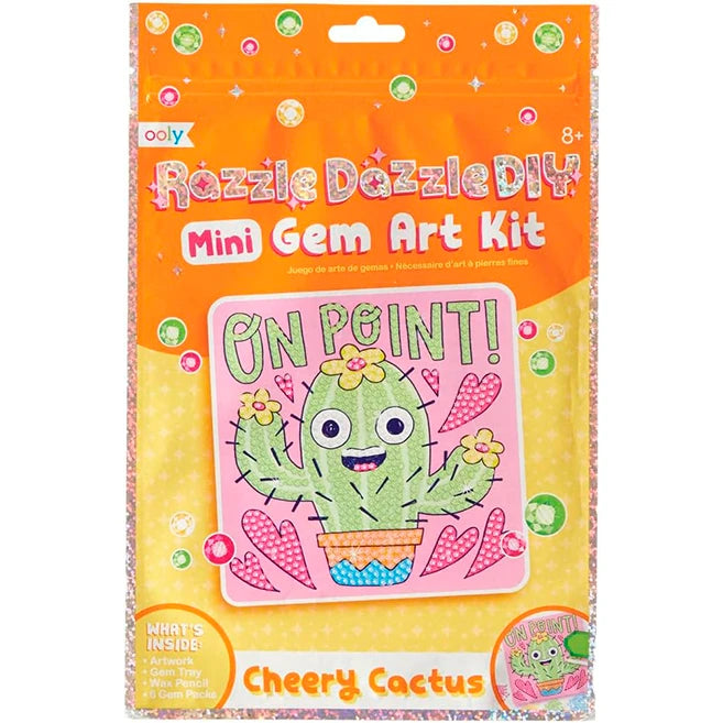Razzle Dazzle DIY Mini Gem Art Kit - Cheery Cactus - US 7780