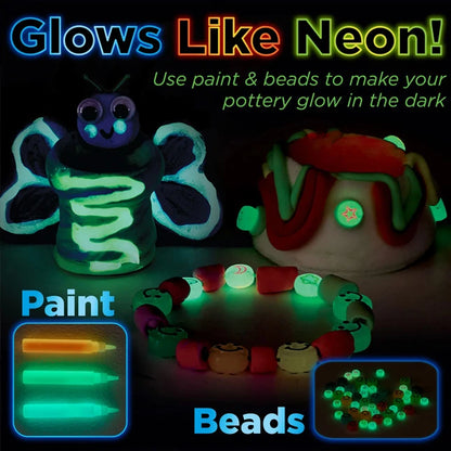Neon Glow Pottery Studio - Best Arts &amp; Crafts for Ages 8 to 12 - US 4388