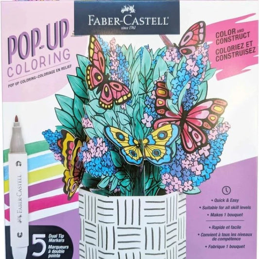 Pop Up Coloring Bouquet - Butterfly Bush - - Fat Brain Toys - US 8273