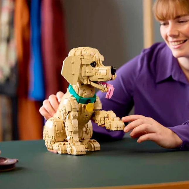 LEGO Icons - Golden Retriever Puppy - - Fat Brain Toys - US 0229