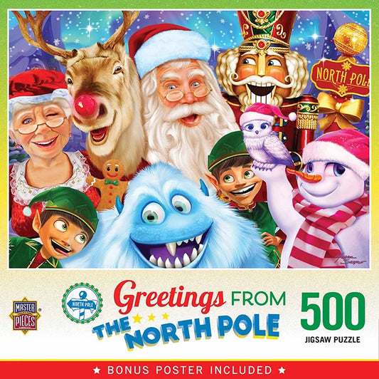 The North Pole Family Portrait 500 Piece Jigsaw Puzzle - - US 9299