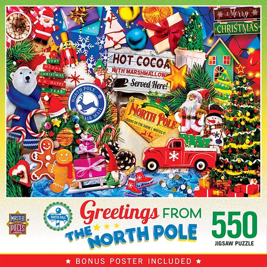 Greetings From The North Pole 500 Piece Jigsaw Puzzle - - US 2813