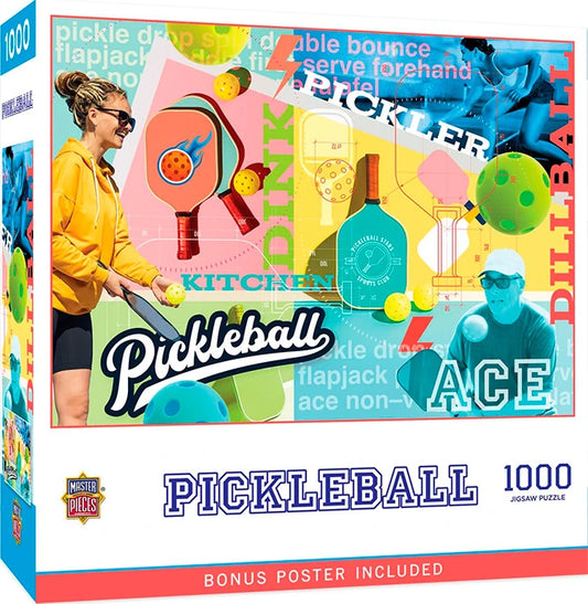 Pickleball 1000 pc Puzzle - - Fat Brain Toys - US 9555