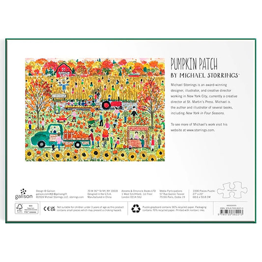 Michael Storrings Pumpkin Patch 1000 Piece Puzzle - US 9472
