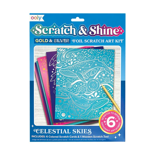 Scratch &amp; Shine Scratch Cards - Celestial Skies - US 8073