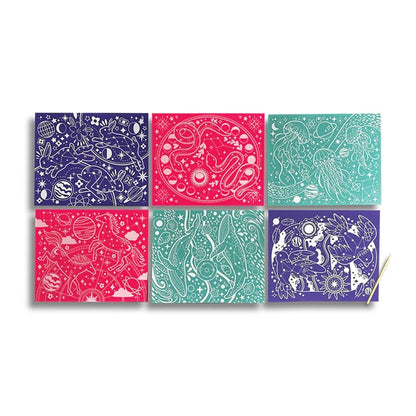Scratch &amp; Shine Scratch Cards - Celestial Skies - US 8073