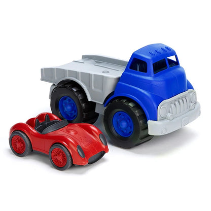 Green Toys Flatbed with Red Race Car - Best for 1 year olds - US 6335