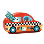 The Racing Car Mini 16pc Puzzle - - Fat Brain Toys - US 9531
