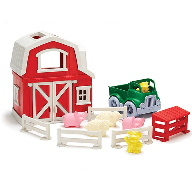 Green Toys - Farm Playset - Best Organic &amp; Green Toys for Ages 2 to 6 - US 9635
