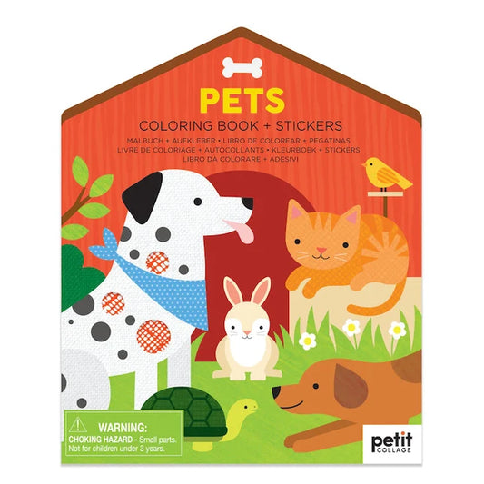 Pets Coloring Book and Stickers - Best Arts &amp; Crafts for Ages 3 to 5 - US 7134