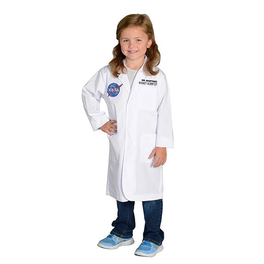 Personalized Jr. Rocket Scientist Lab Coat - Best for Ages 6 to 9 - US 9377