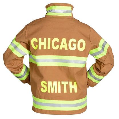 Personalized Jr. Firefighter Suit - Tan - Best for Ages 6 to 9 - US 5326
