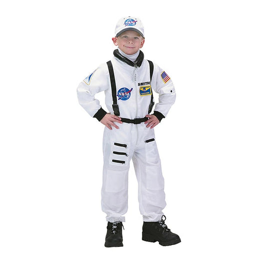 Personalized Jr. Astronaut Suit with Cap - White - US 2785