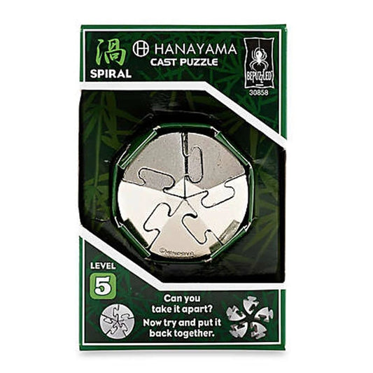 Hanayama Cast Puzzle Spiral - Level 5 - Best Brainteasers for Babies - US 9488