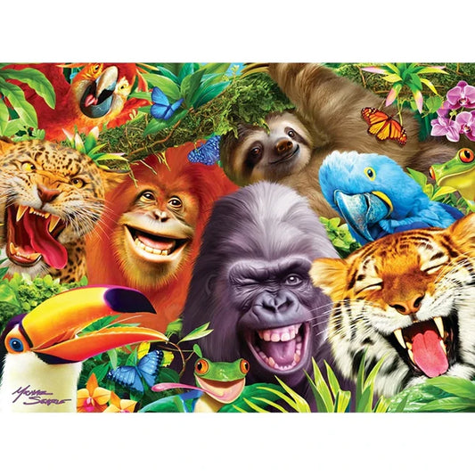 Selfies Jungle Buddies - 200 pc Puzzle - Best Puzzles for Ages 8 to 12 - US 3382