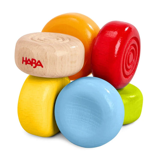 Color Drops Wooden Grasping and Teething Toy - Best for 1 year olds - US 4907