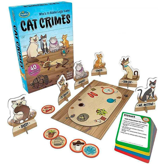 Think Fun Cat Crimes - Best Brainteasers for Ages 8 to 12 - US 7324