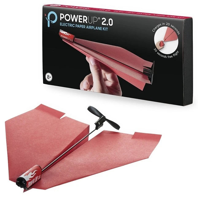 PowerUp 2.0 Electric Paper Airplane Conversion Kit - Red - US 7708