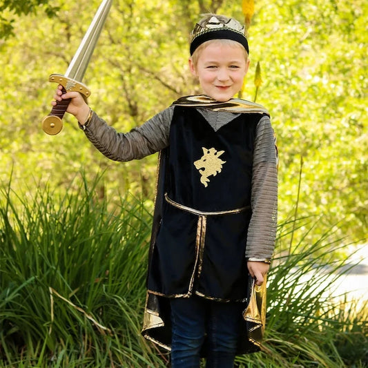 Golden Knight with Tunic Cape &amp; Crown - Size 5-6 - US 6066