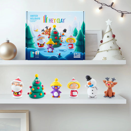 Hey Clay Winter Holidays Set - Best Arts &amp; Crafts for Ages 3 to 11 - US 6010