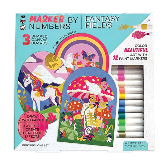 Marker By Numbers - Fantasy Fields - Best for Ages 8 to 12 - US 8997