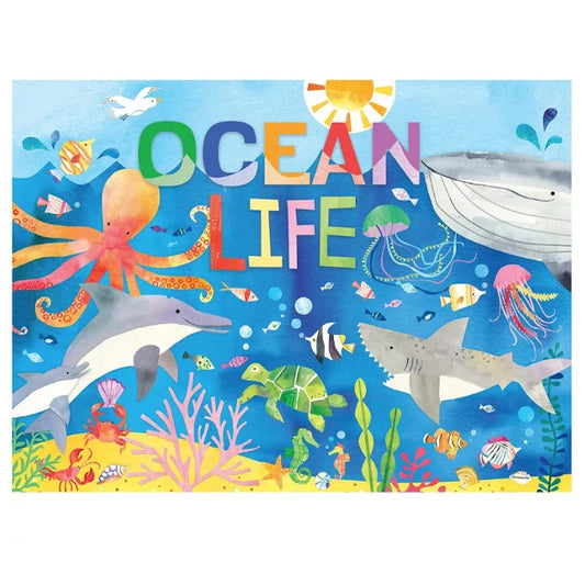 Ocean Life 24pc Puzzle - Best Puzzles for Ages 3 to 5 - Fat Brain Toys - US 4219